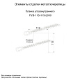 Планка угла внутреннего 115х115х2000 (ECOSTEEL_T-01-ЗолотойДуб-0.5)