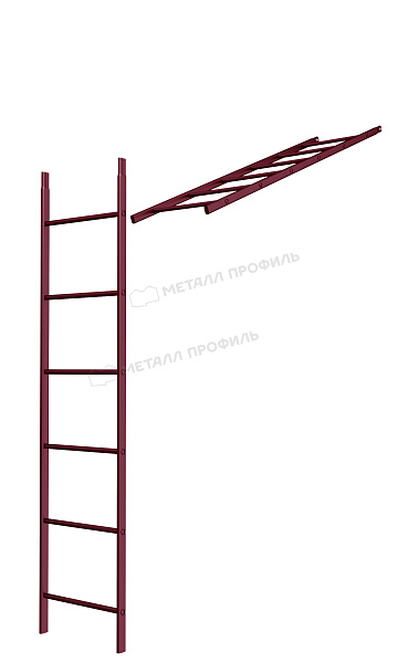Лестница кровельная стеновая дл. 1860 мм без кронштейнов (3005) ― где заказать в Душанбе? В нашем интернет-магазине!