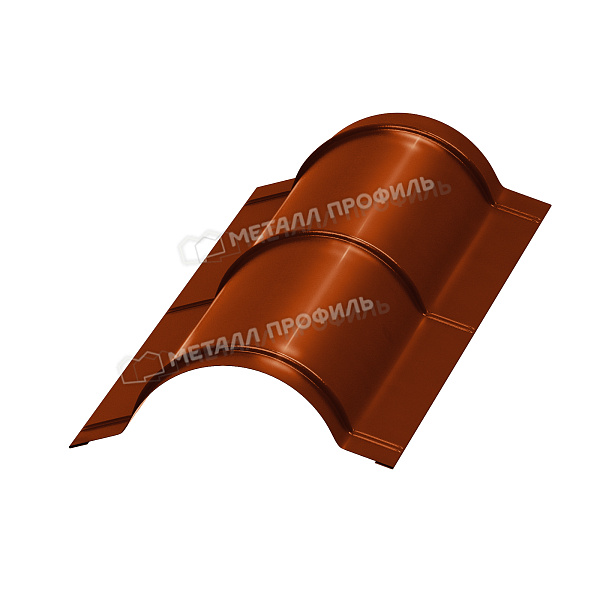 Планка конька круглого R110х2000 (AGNETA-03-Copper\Copper-0.5) ― где купить в Душанбе? В нашем интернет-магазине!